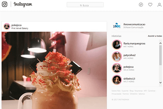 Instagram permite que usuários criem stories pelo desktop. - Featured image